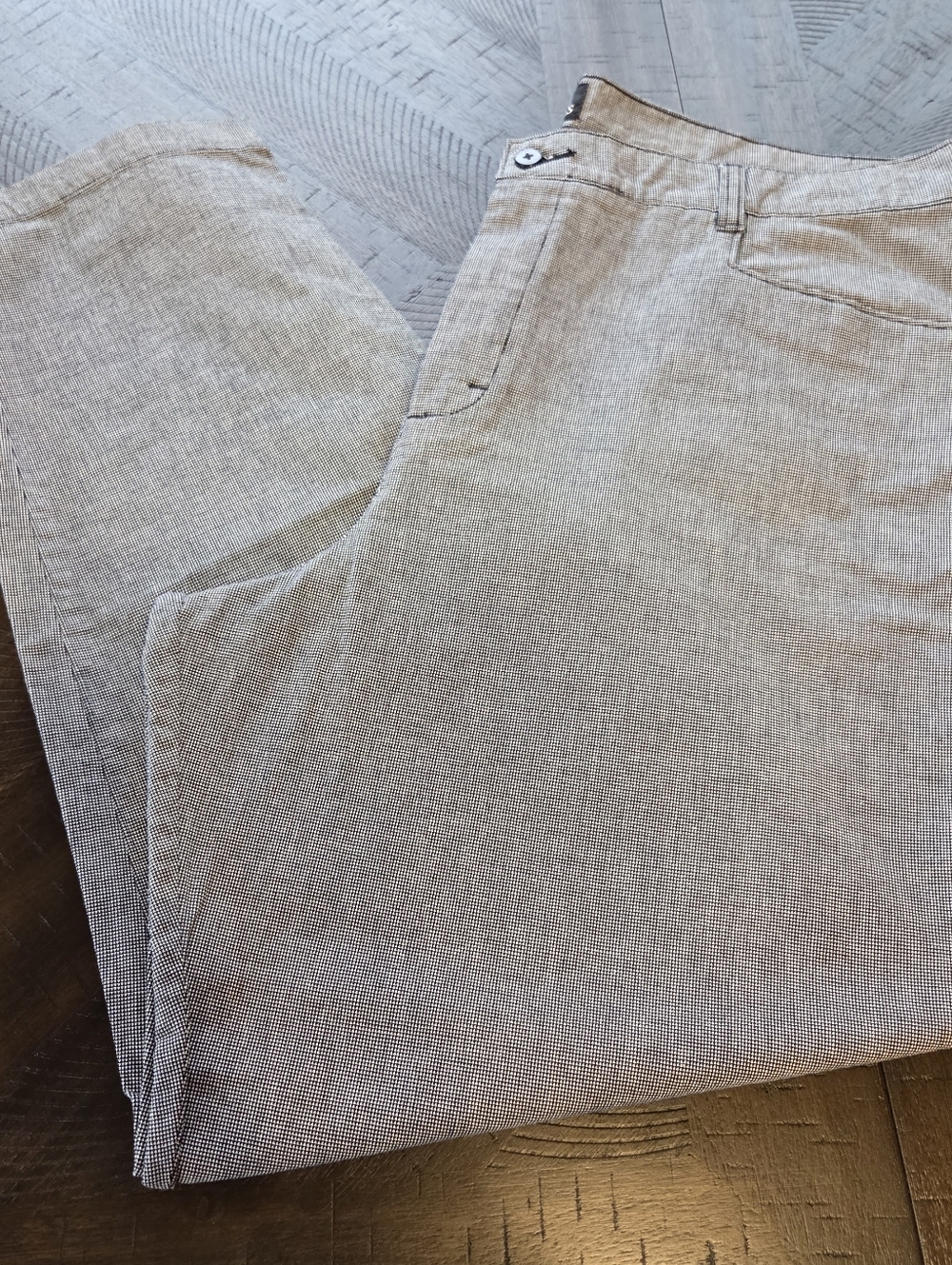 NWT Riders by Lee Casuals Eased Fit Black Tic Weave Pants Plus 20W